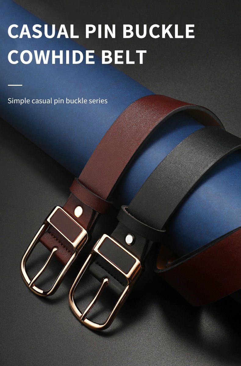 HOT High Quality Belt Men Male Genuine Strap Pin Buckle Fancy Vintage Jeans Free Shipping_voghion.com