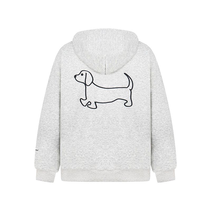 2025 New American College Puppy Stickerei Bogen Hoodie für Männer und Frauen Herbst Faul Stil Top_voghion.com