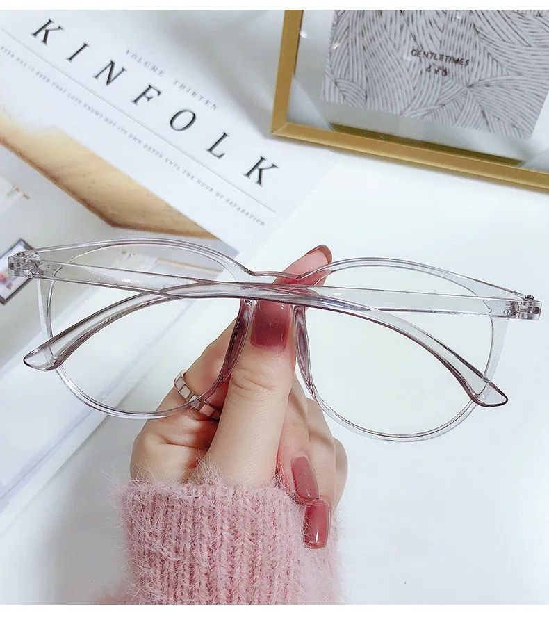 Fashion New Large Anti Blue Light Eyeglass Frame Reading Glasses Fresh And Simple Style_voghion.com