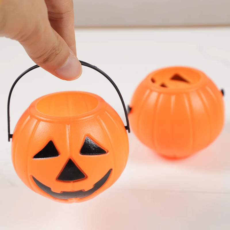 6 pezzi di Halloween Calderone Secchiello Caramelle Zucca Mini Strega Vaso Nero Decorazione Secchi Ciotola Streghe Bollitore Contenitore_voghion.com
