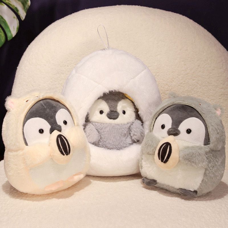 Penguin Plush Cute Toy Pet Nest Doll Doll Ocean Museum Souvenir Wholesale Grey Seed Nest Penguin Small_voghion.com