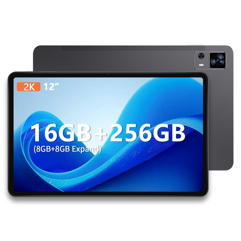 Exklusiver 12-Zoll-Tablet-Computer mit Android 14-System, unterstützt 18-W-Schnelllade-Stereolautsprecher, 2K-Augenschutzbildschirm, 4G_voghion.com