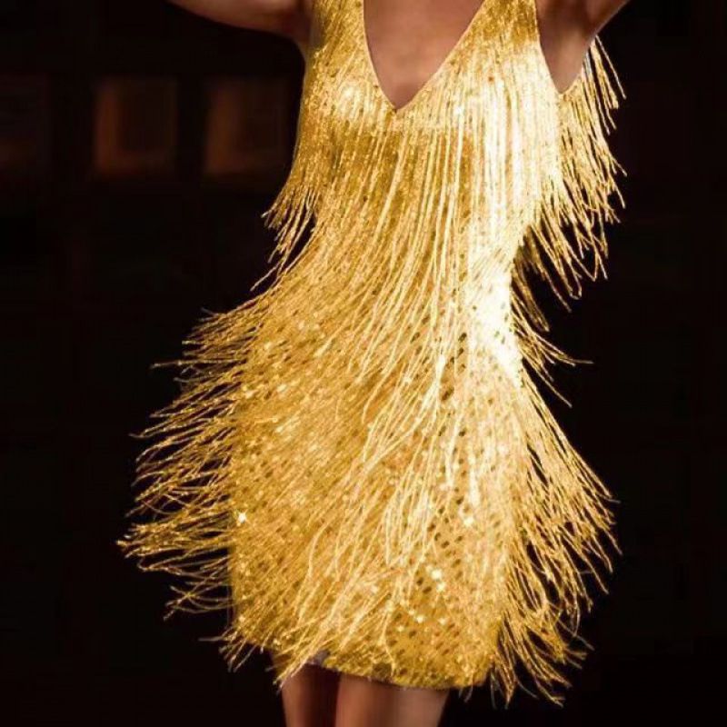 2025 Backless Bleistift Quaste Kleid Kleid Frauen INS_voghion.com