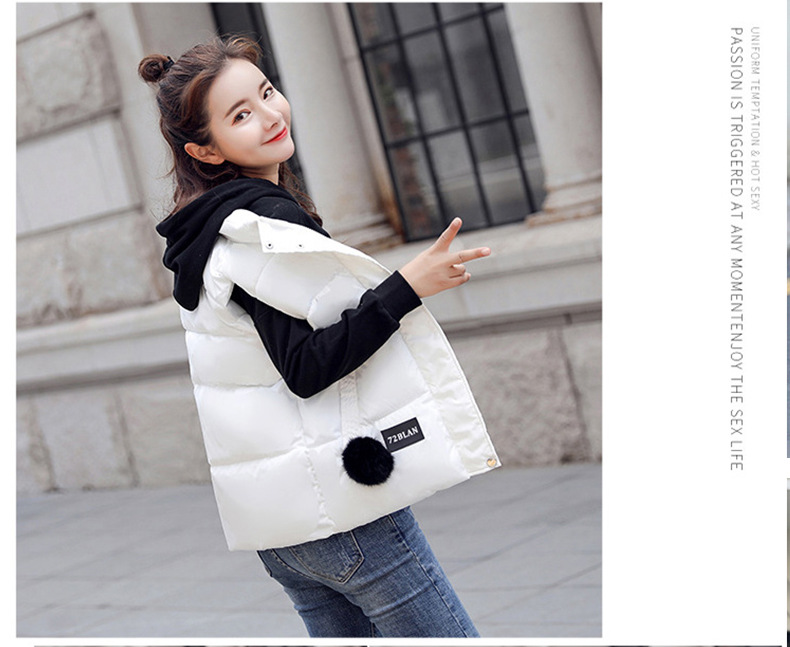 Abbigliamento Donna Moda Donna autunno e inverno gilet imbottito in cotone gilet pane cappotto cappotto_voghion.com