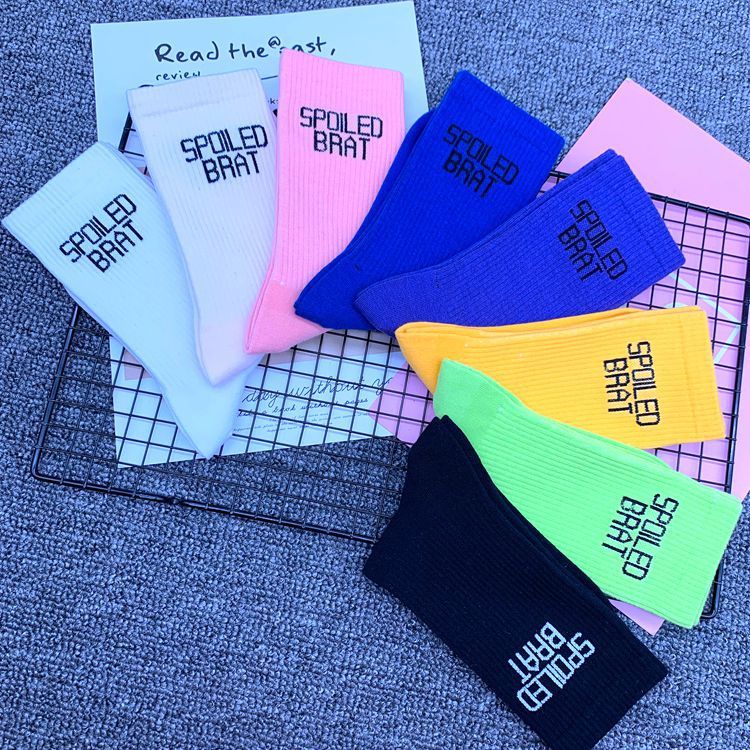 Unisex Męskie skarpetki midtube preppy street hipster ins damskie długie skarpetki sportowe hip hop street skarpetki_voghion.com