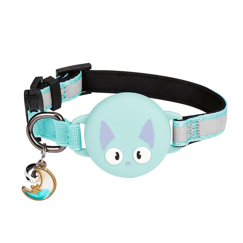 Collare riflettente anti-smarrimento Pet AirTag Cat con localizzazione posizionabile e anti-soffocamento_voghion.com