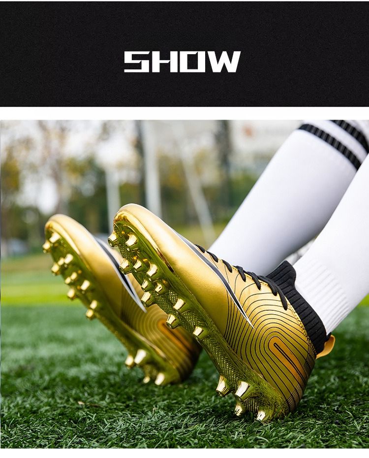 Large Size New Men's Breathable High-top Long And Short Nails Football Shoes Grass Training Shoes Football Shoes_voghion.com