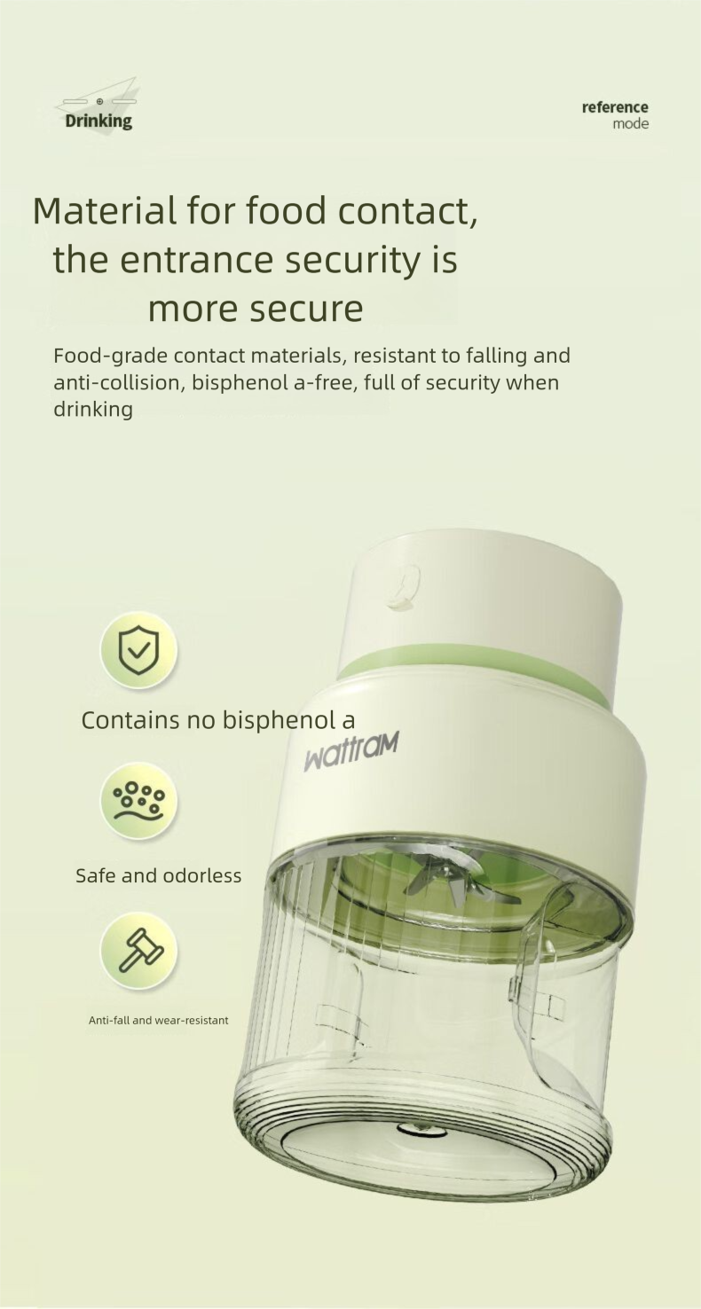 Nordic Volan Portable Small Household Multifunctional Wireless Fruit Juicer Cup Ton Bucket_voghion.com