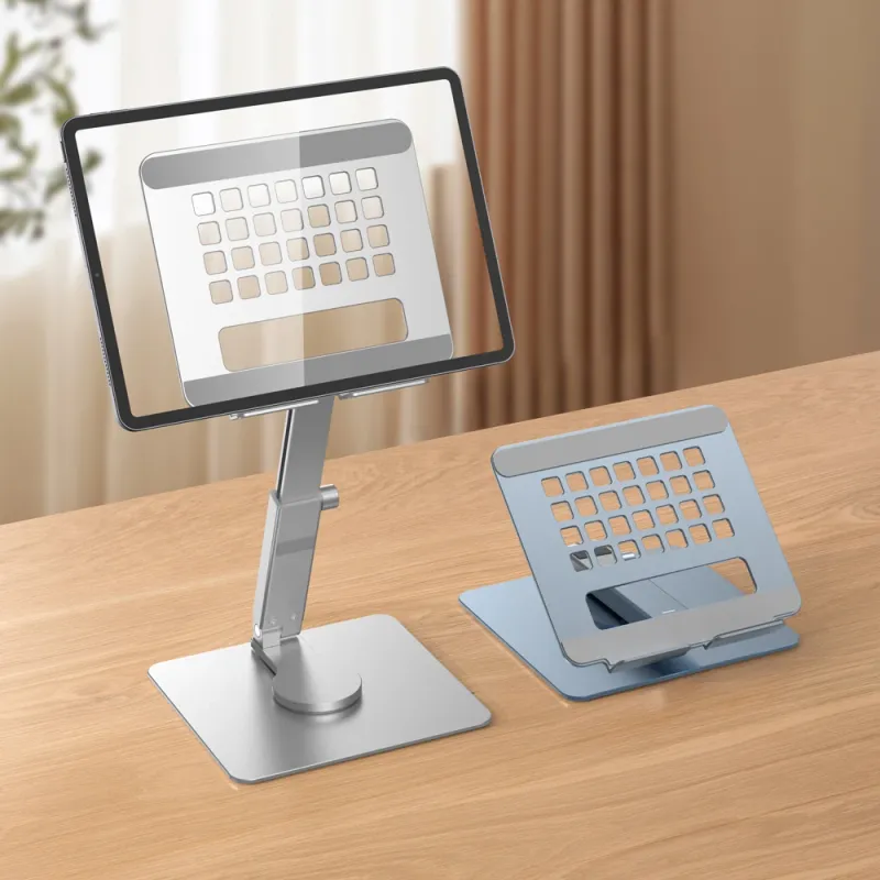 360° 100% Aluminum Sand Desk Riser Multi Angle Height Adjustable Foldable Holder Dock For Xiaomi IPad Pro Air_voghion.com