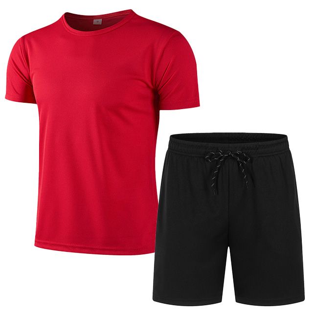 Conjuntos para hombre, traje de verano, traje de dos piezas, ropa deportiva, camisetas, pantalones cortos, marca de moda, ropa para correr, Fitness, gimnasio, conjunto corto para hombre_voghion.com