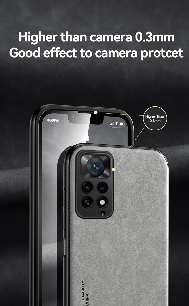 Luksus retro skinnveske til Xiaomi Redmi Note 11 Pro 11S 10S 10 11T Pro 9 9s K50 K40 K30 10C myk silikonrammetelefon_voghion.com