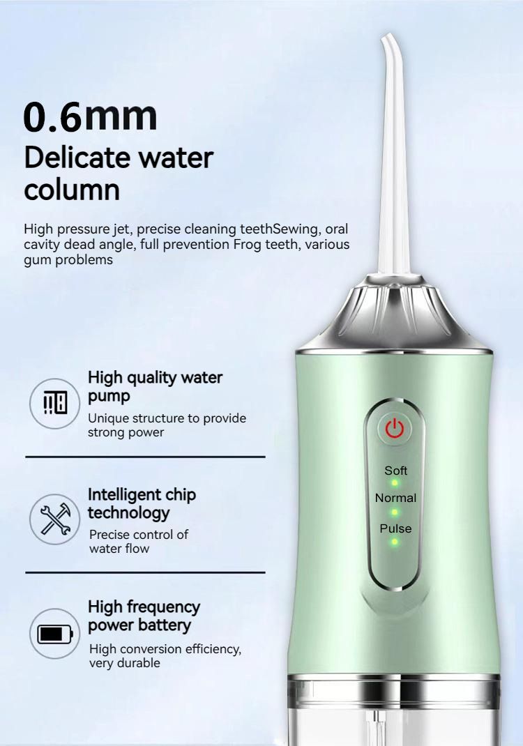 New Electric Tooth Flusher, Portable Stone Removal, Waterproof Large Water Tank, Tooth Washer, Household DIY Water Floss_voghion.com
