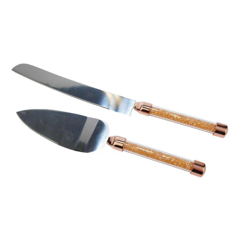 Besteck-Sets Exquisite Hochzeitsgeschenke Kristall Diamant Kuchenmesser Schaufel Backwerkzeuge Hochzeitsszene Requisiten Hochzeitssouvenirs_voghion.com