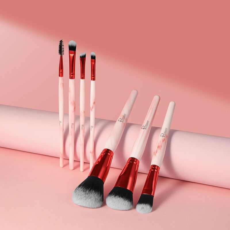Pudaier - Juego completo de brochas de maquillaje de cerdas suaves, delineador de ojos, polvos, rubor, corrector, sombra de ojos, brocha para cejas, kit de herramientas cosméticas_voghion.com