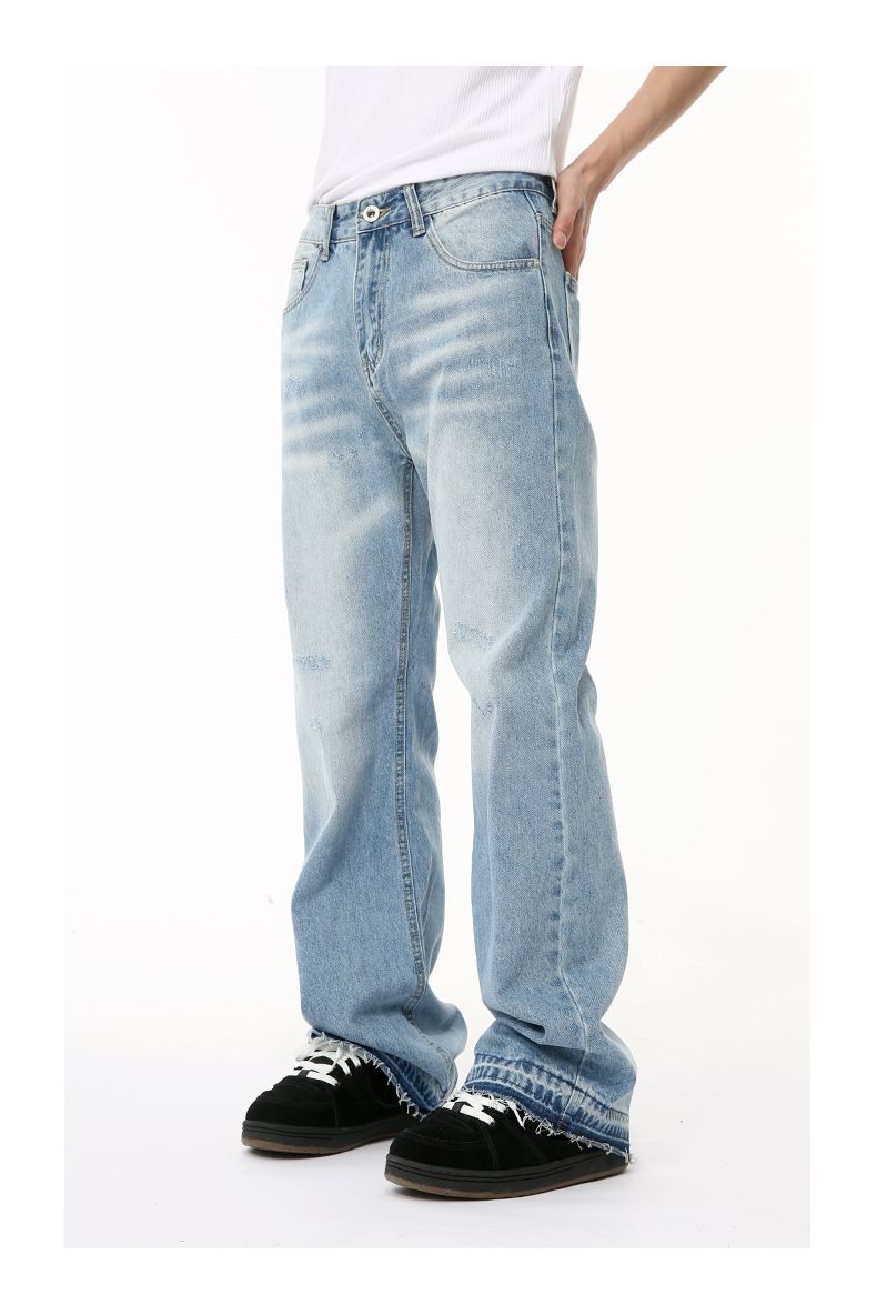 Men's Clothing 2025 Winter New Products Basic Simple Washed Flared Jeans Casual_voghion.com