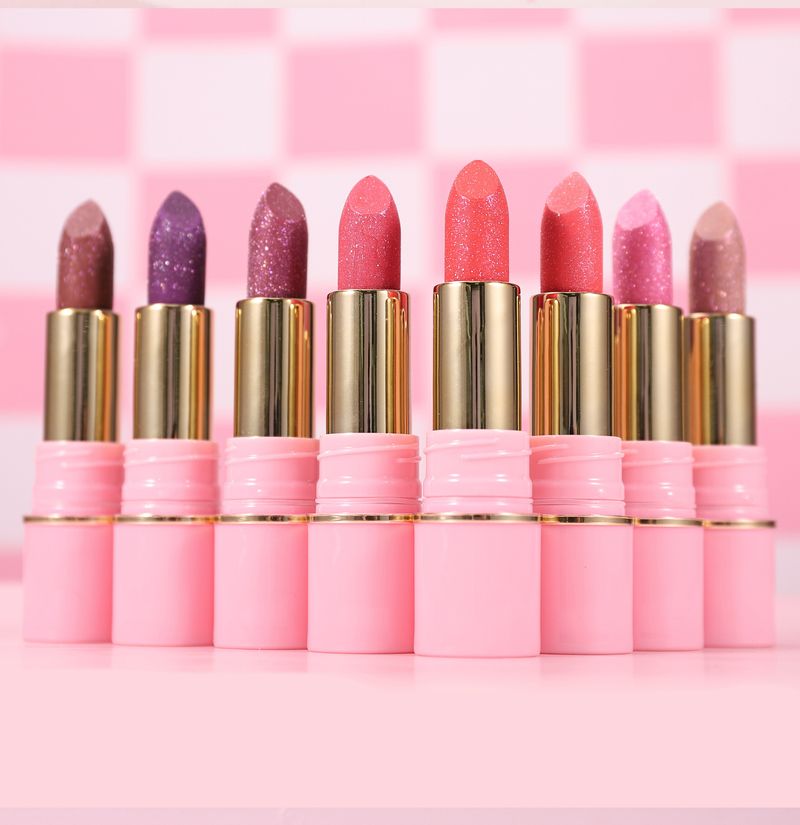 HANDAIYAN Pearlescent Lipstick - 8 Colors, Moisturizing & Hydrating, Embossed Mesh Fine Shimmer Lipstick_voghion.com