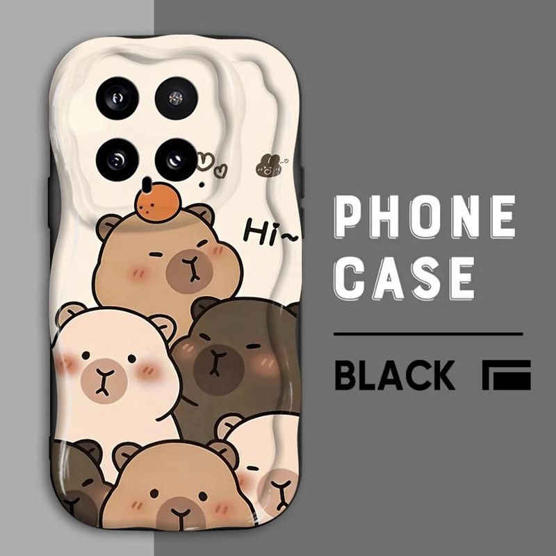 Zabawna, słodka obudowa telefonu Capybara do Xiaomi Mi 11 12 Lite 12T 12T Pro X3 NFC X3 X3 Pro X5 5G Silikonowa obudowa_voghion.com