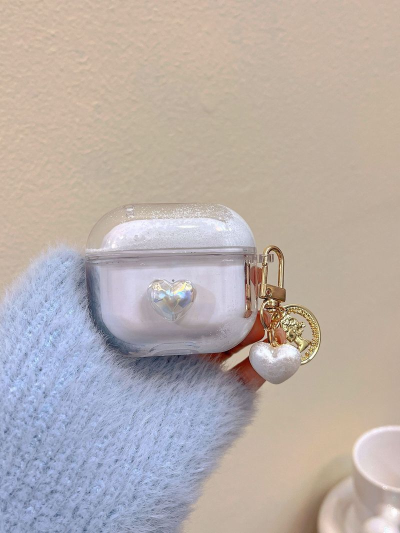 Three-dimensional laser love for Airpods 3 protective case niche Pro2 Bluetooth 1/2 generation earphone case quicksand_voghion.com