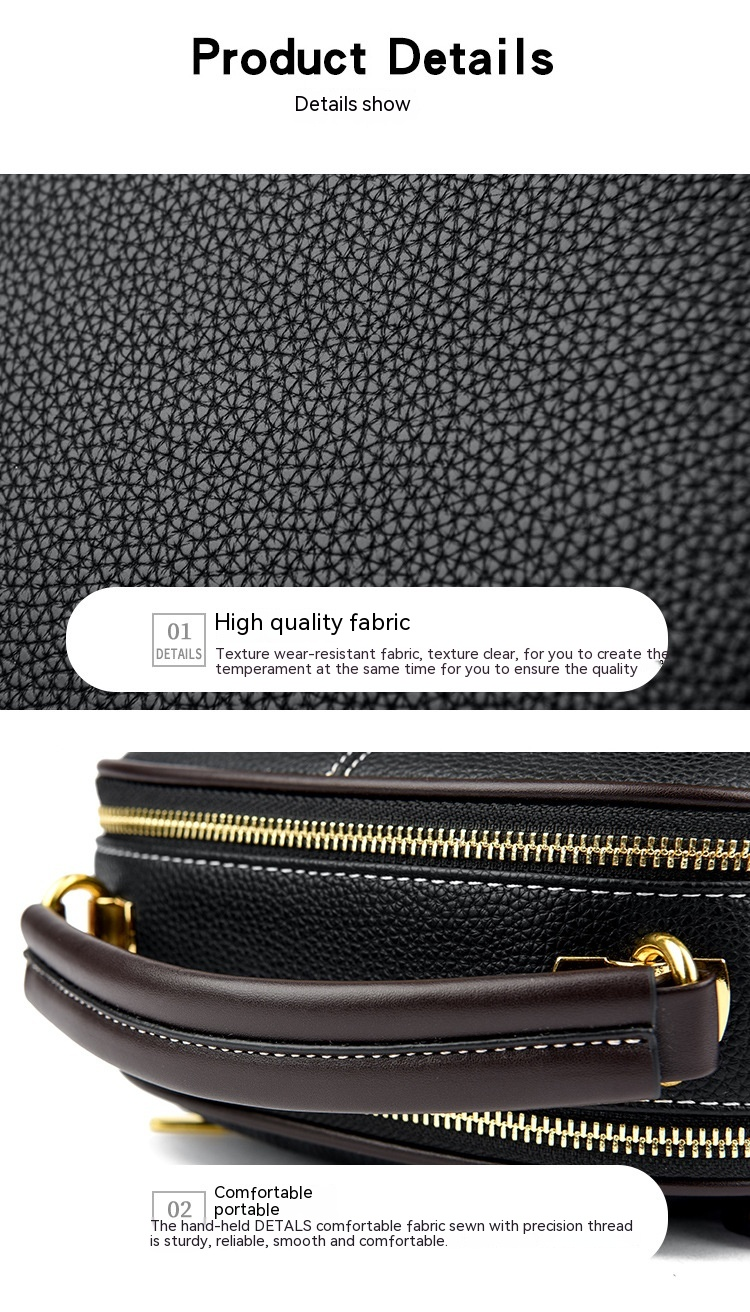 Soft Leather Texture Apple Bag with Multiple Compartments Portable Bag for Women's New High-end and Versatile Soft Leather One Shoulder Crossbody Bag_voghion.com