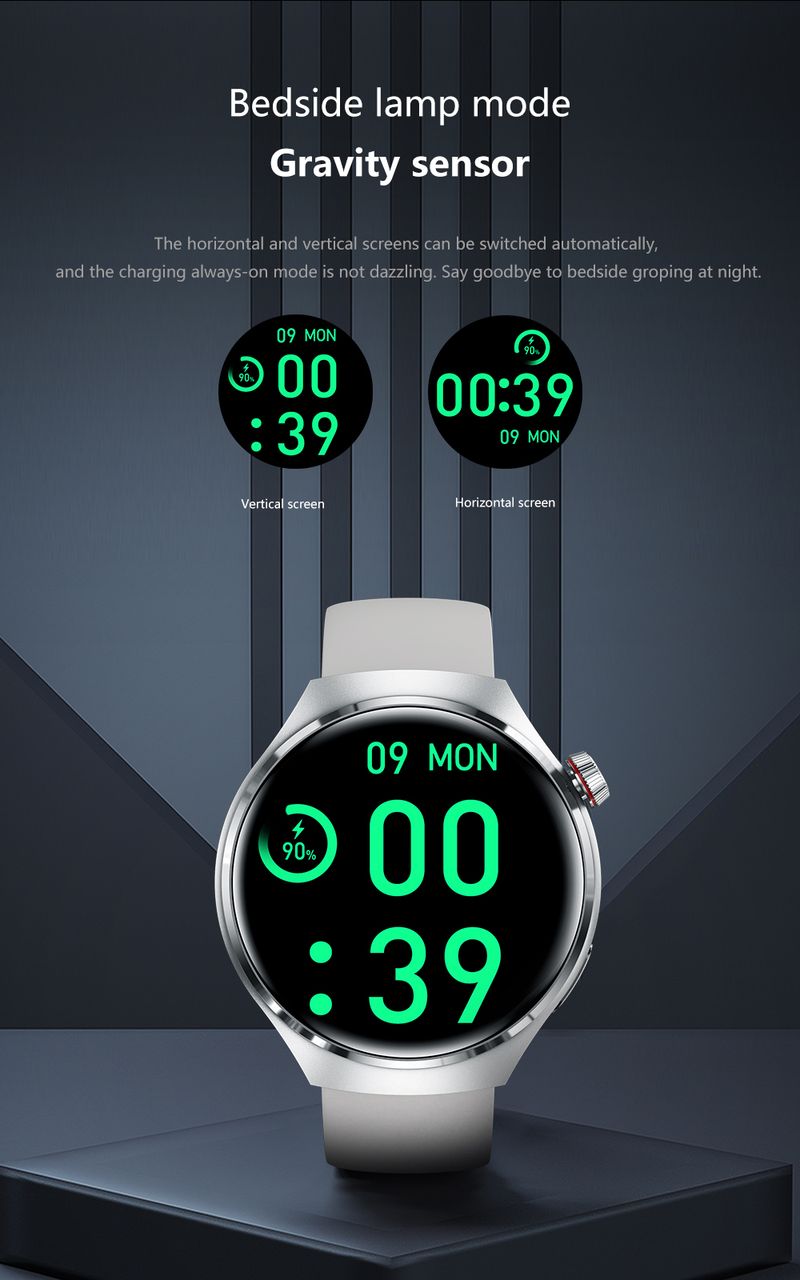 2024 Nouvelle montre intelligente Moniteur de santé de fréquence cardiaque Appel Bluetooth NFC GPS Tracker IP67 Montre intelligente étanche Hommes pour HUAWEI GT4 Pro_voghion.com