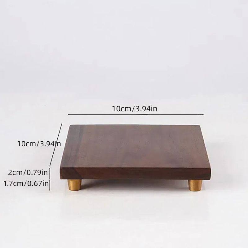 Espositore da tavolo in legno di noce per gioielli, porta braccialetti, porta cosmetici, porta profumo, vassoio e piatto per bambole_voghion.com