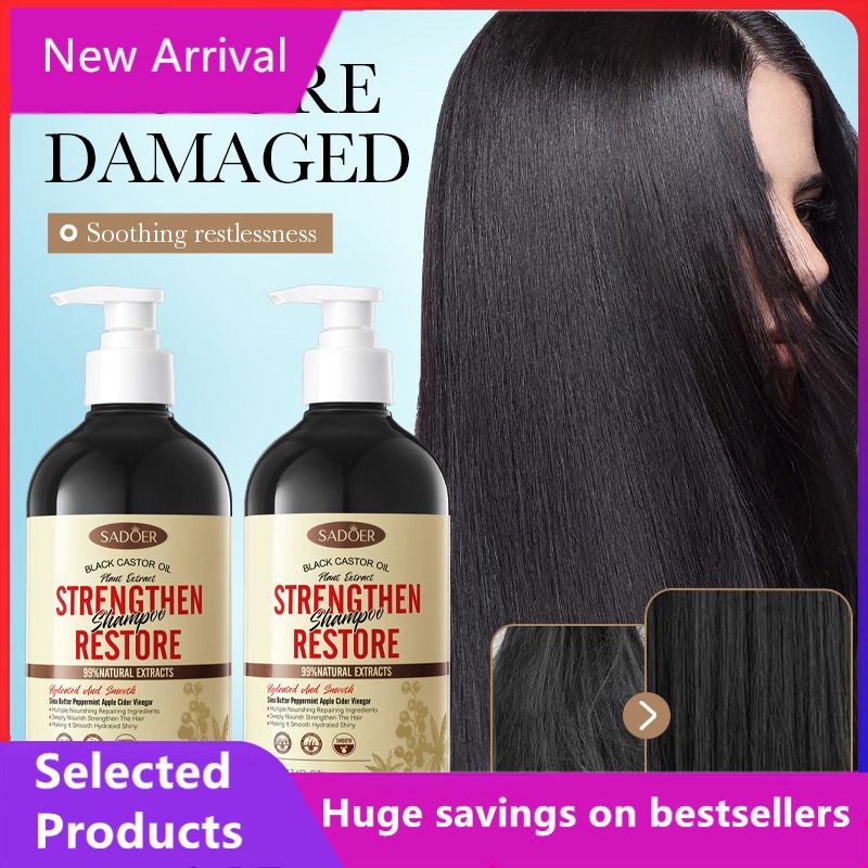 Black Castor Oil Care Smooth Anti-Dandruff Shampoo_voghion.com