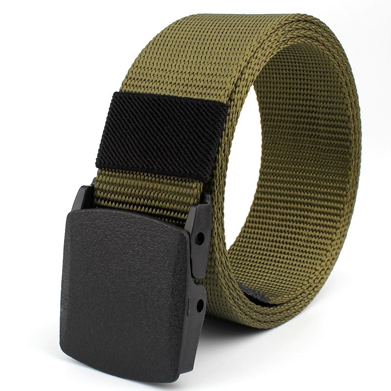 Herren Nylon Tactical Woven Canvas Outdoor Training Casual Gürtel Leinwandbindung_voghion.com
