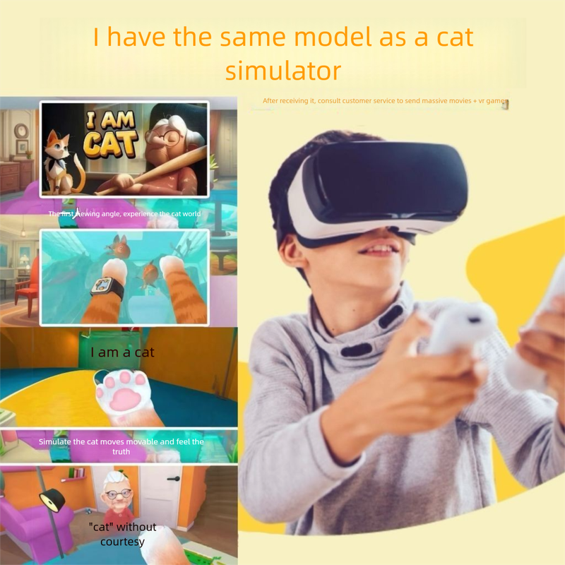 2029 New Peace Elite VR Glasses Non-Integrated Stereo 3D Cinema Game Toy I Am Cat Simulator_voghion.com