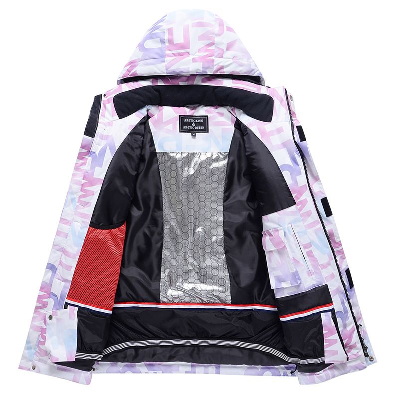 Nuova tuta da sci da snowboard da donna invernale, antivento, idrorepellente, calda e spessa, in stile coreano_voghion.com