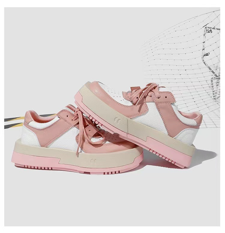 CHABLESKELTH retro thick-soled round head square head mandarin duck shoes women's versatile ins trendy sneakers 2024 new style 4_voghion.com