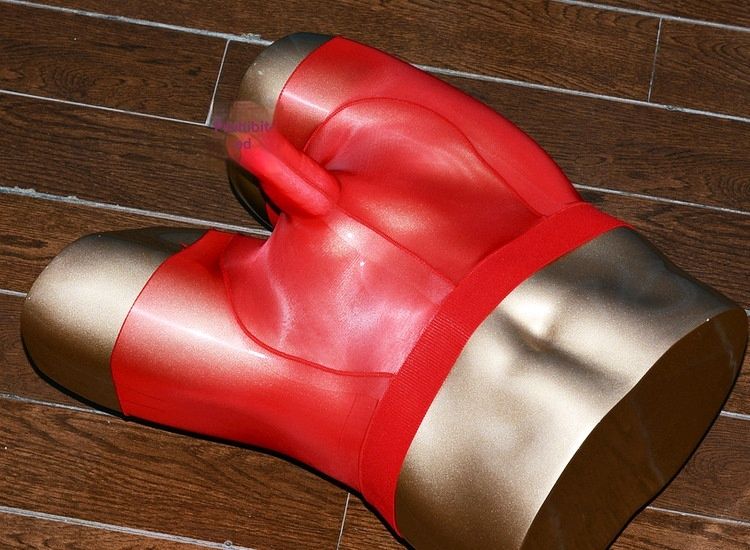 LuvBox Qinghe Intimo da uomo a forma di U, calze lucide, pantaloncini, set JJ trasparente ultra sottile, boxer separati_voghion.com