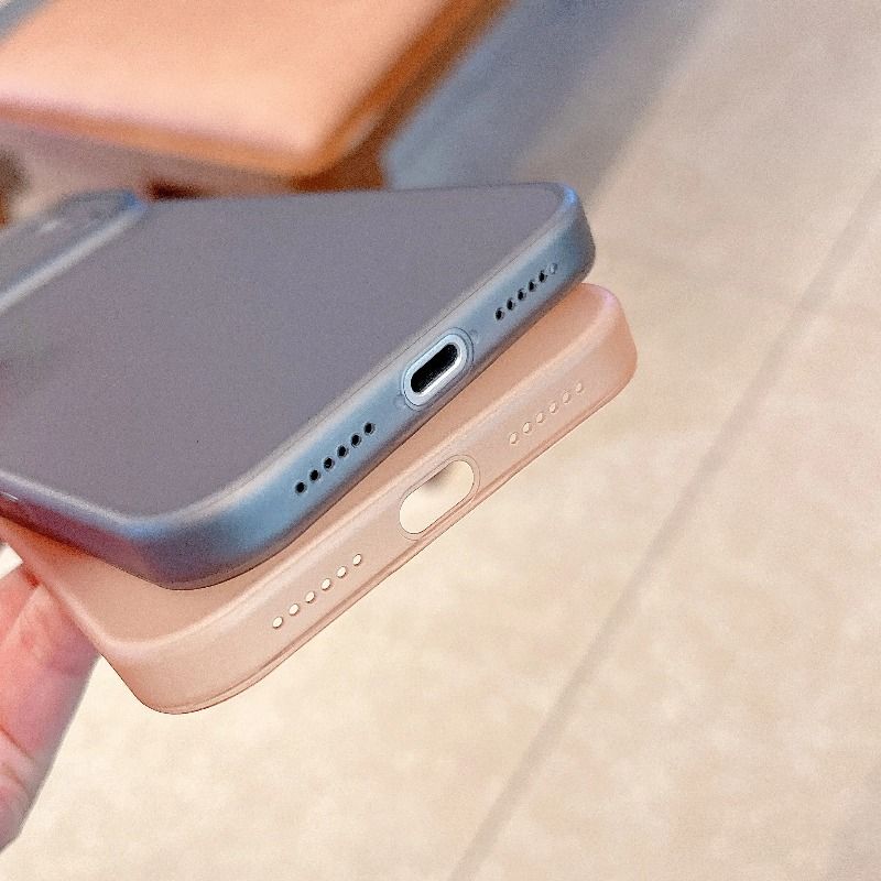 Original Fluorescent Color Matte Slim Case For Iphone 17 Air 16 15 14 13 Pro Max Camera Button Protector Anti-Fall Hard_voghion.com