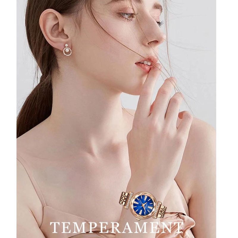 Orologio da donna al quarzo impermeabile con trasmissione in diretta, capelli lisci, cuore del mare, fabbrica di origine_voghion.com