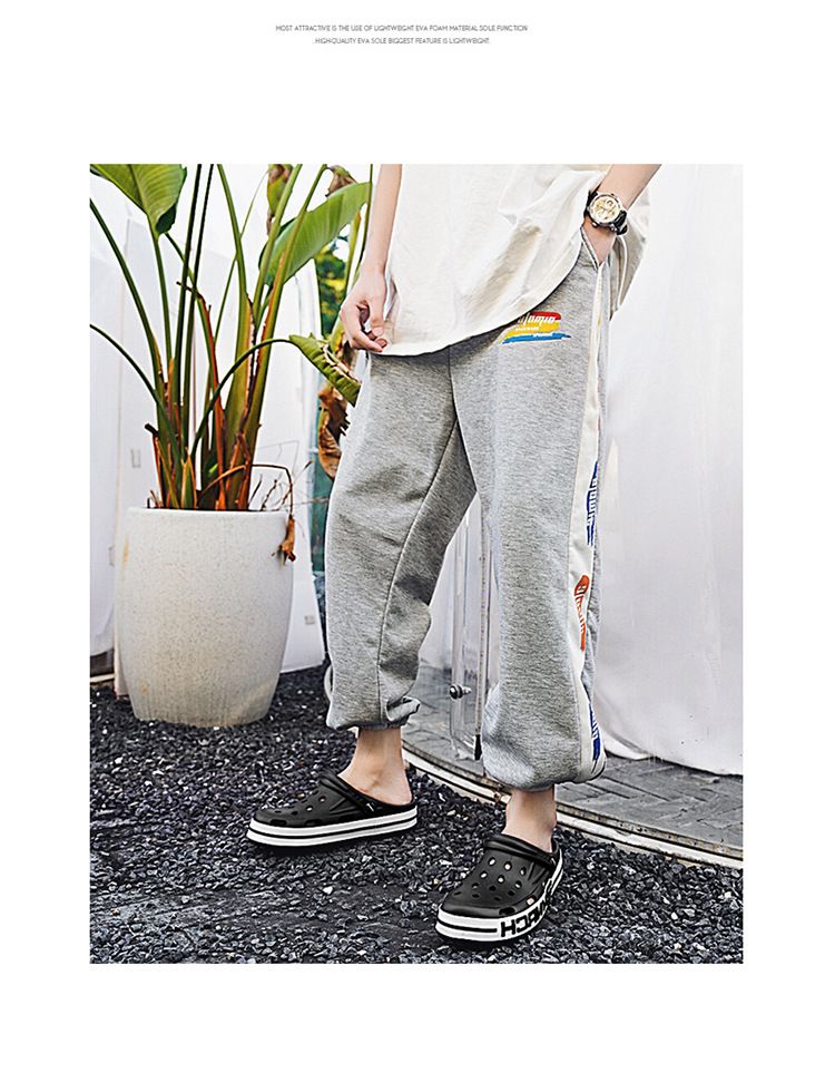 Sommer neue 2024 Männer und Frauen Lochschuhe für den Außenbereich, rutschfeste dicke Sohle, modische und vielseitige Strandsandalen_voghion.com