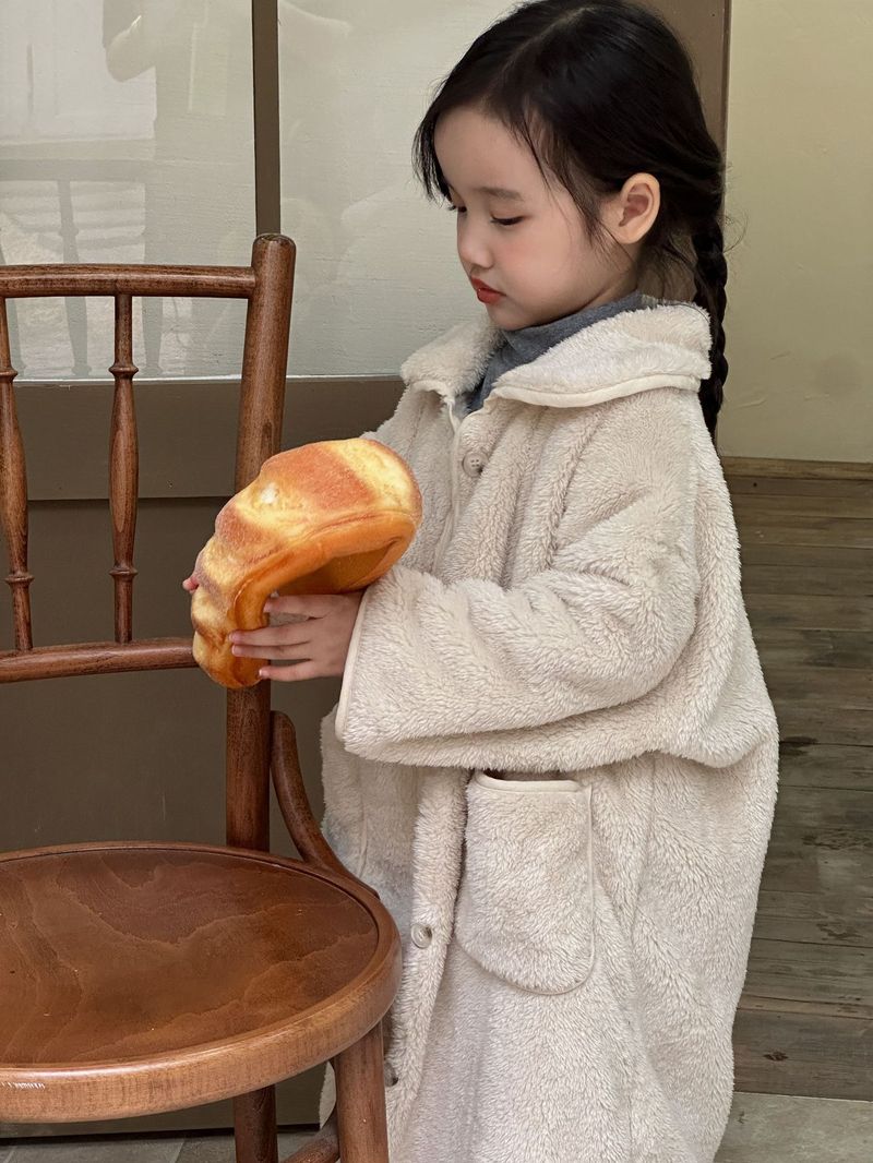 Pijamas de franela para niños, camisón largo de otoño/invierno para bebés, conjunto de ropa de casa de terciopelo Coral para niños y niñas_voghion.com