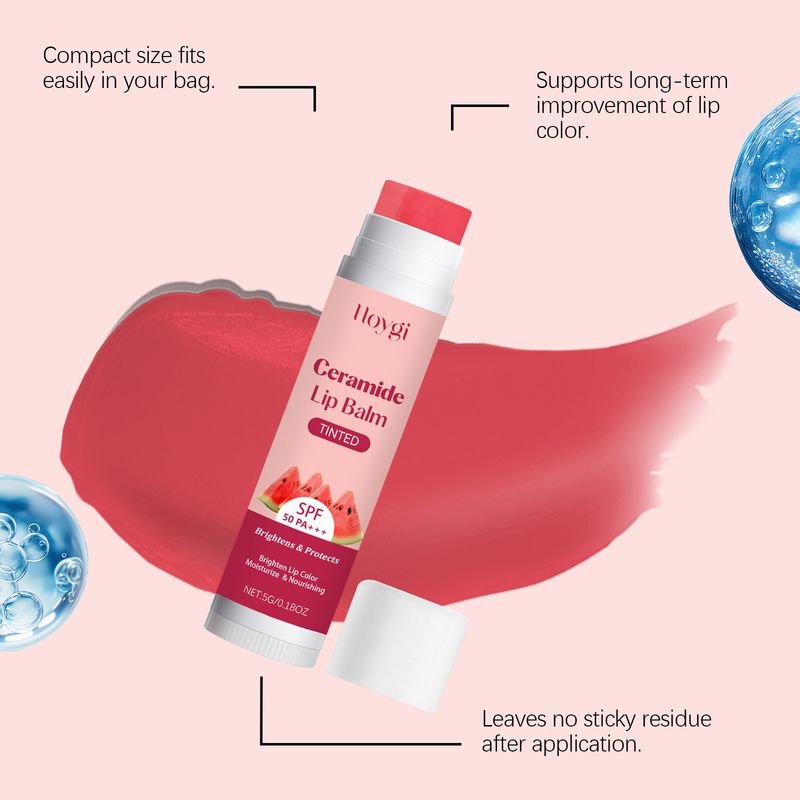 HOYGI Balm Daily Care Lip Plumping Hydrating Moisturizing Improves Chapped Soft Pouty Lips_voghion.com
