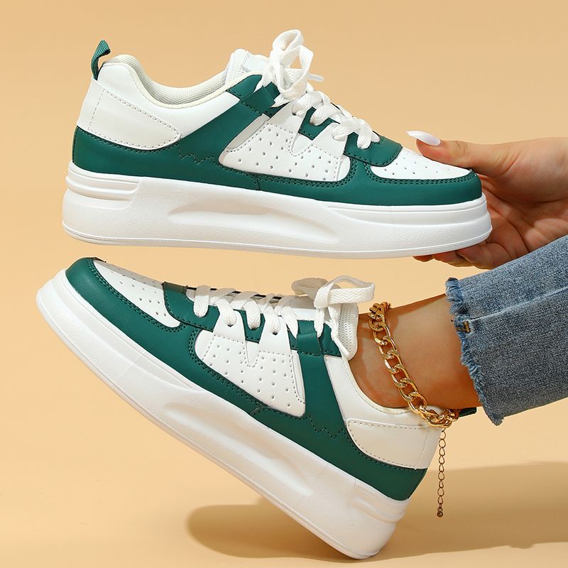 Patineta de suela gruesa para parejas, transpirable, ligera, informal, deportiva, para estudiantes, para exteriores, versátil, moderna, talla S, para mujer_voghion.com