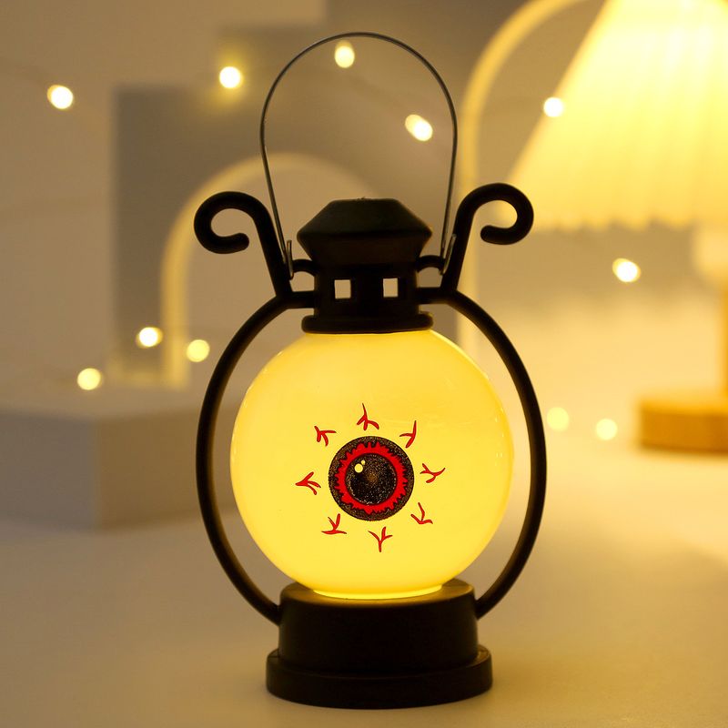 Linterna LED de calabaza para Halloween: decoración fantasmal portátil con luz de vela sin llama para fiestas y decoración del hogar._voghion.com