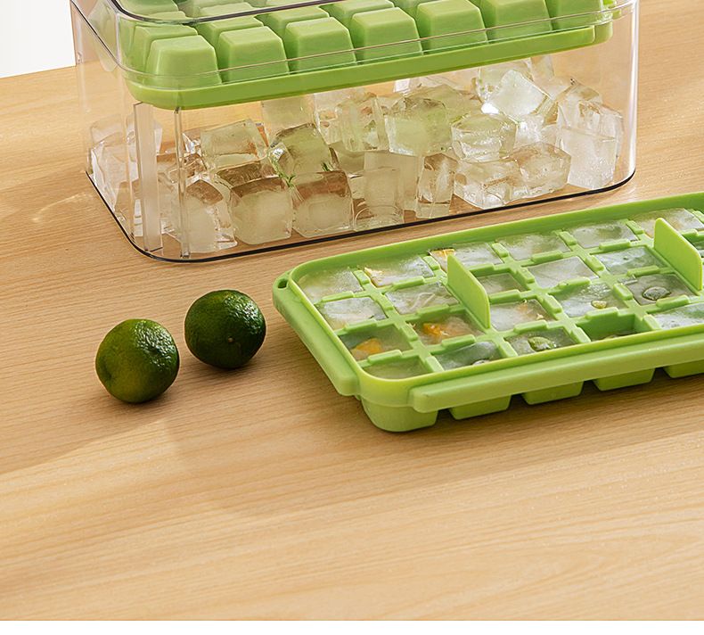 84 Grid Press-type Ice Grid Creative Light Luxury Summer Essential Large-capacity One-press Ice Household Ice Storage Ice Making Mold_voghion.com