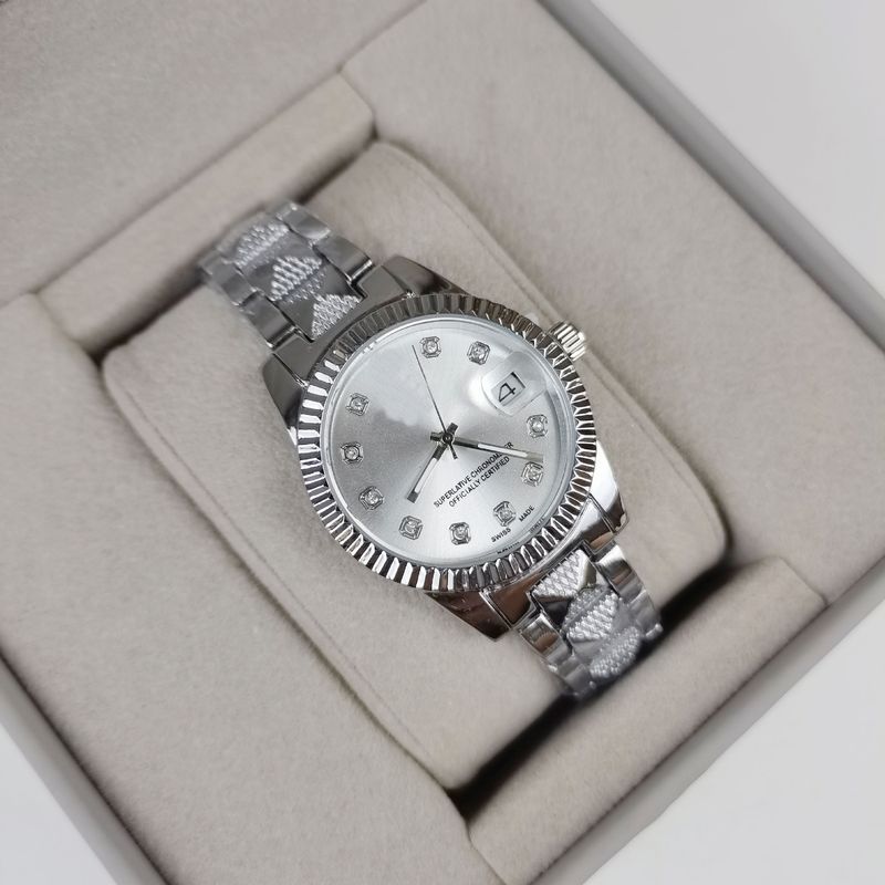 Diary Diamond Set Stainless Steel Strap Business Quartz Women's Watch Men's_voghion.com