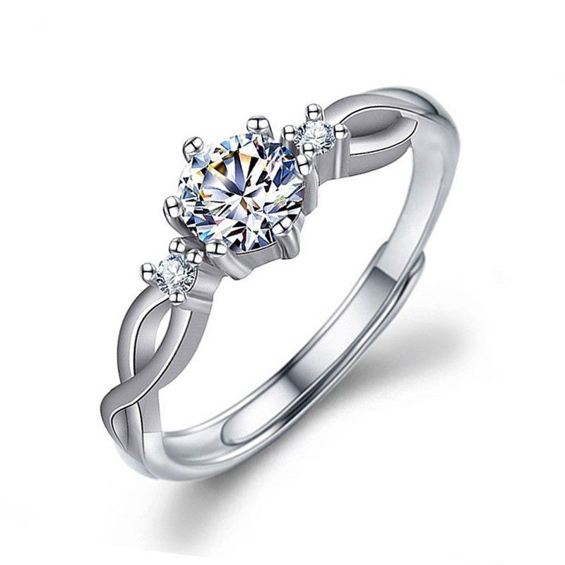 Streaming live di Moissanite per donna con corona a cuore, sei punte, zircone da 50 carati, anello di nozze con diamanti_voghion.com