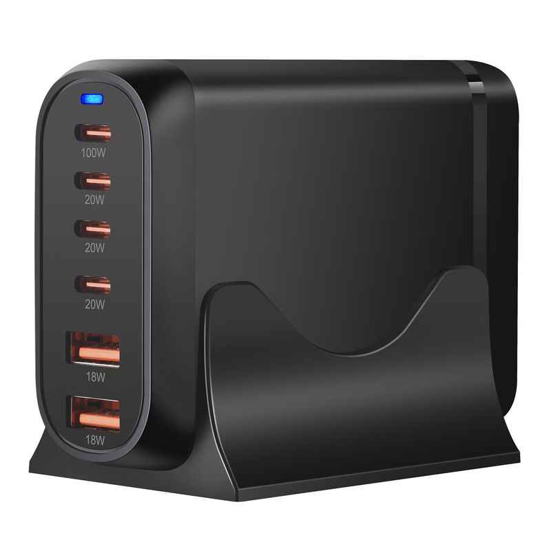 syct 200W Gallium Nitride 3A3C Multi-Port New PD Desktop Charger_voghion.com