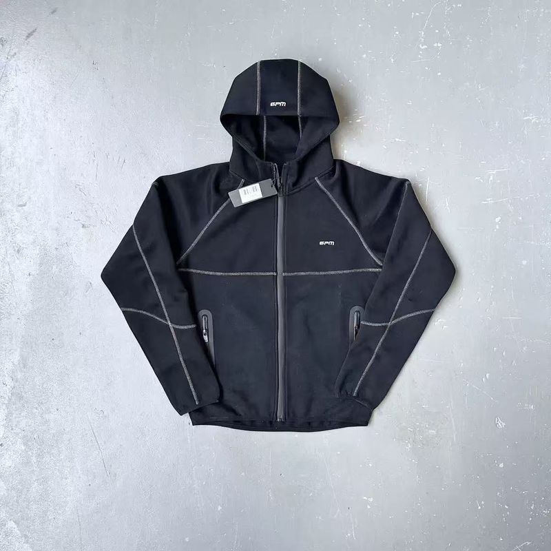 Combinaison de sport coupe-vent pour homme, pull à capuche, veste décontractée, pantalon de fermeture, pour le printemps et l'automne_voghion.com