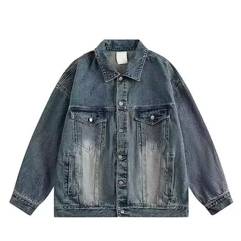 Cleanfit Blue Denim Uomo, Con Un Tocco Di Stile Di Alta Qualità, Adatto Per Primavera E Autunno. American Heavy Industry Washed_voghion.com