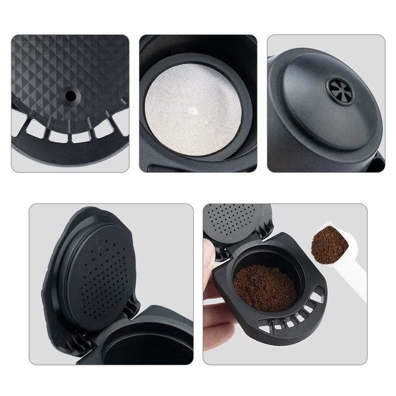 Accesorios compatibles Duoqu Kusi Reutilizable Cápsula de café Conversión Soporte para cápsulas de polvo Dolce Gusto_voghion.com