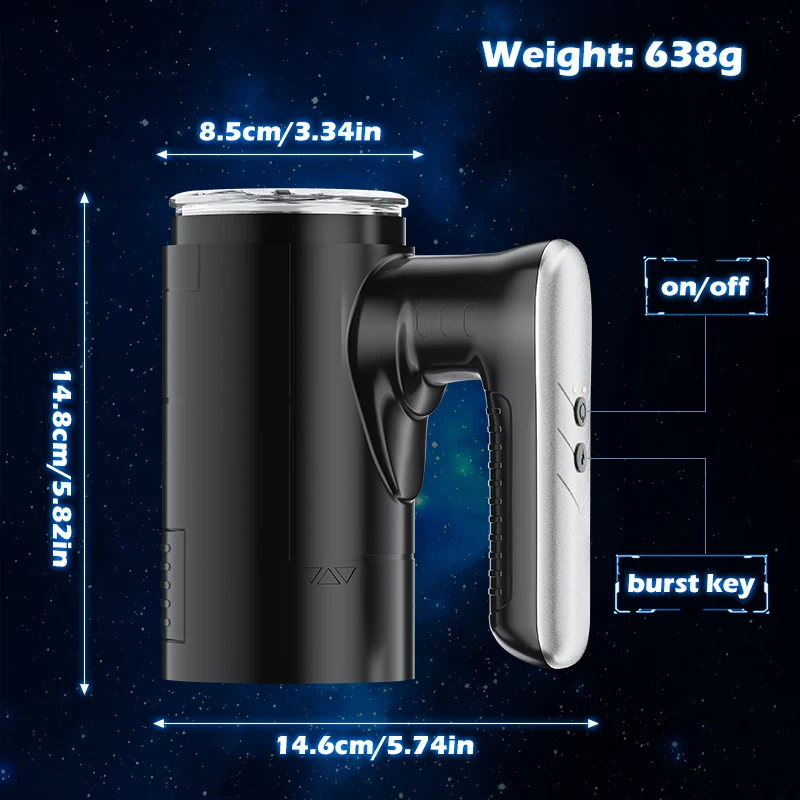 Automatischer Stoßmasturbator für Männer, Blowjob-Becher, starker Stroker, realistische Taschenmuschi, Sexspielzeug für Erwachsene_voghion.com