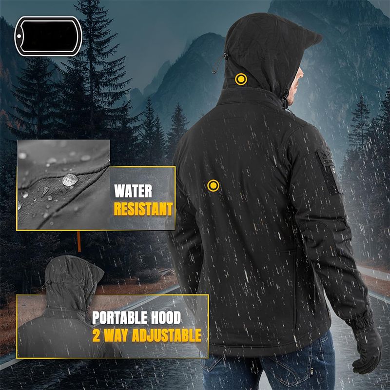 Men Coats Polyester Adults Zipper Softshell Tactical Casual Custom Waterproof Windbreaker Hiking Jacket mens_voghion.com