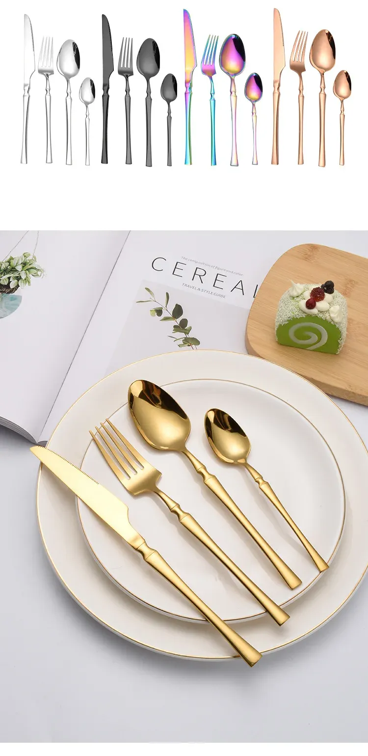 Premium Sier 60-Pack Flatware - Dishwasher Safe Complete Set_voghion.com