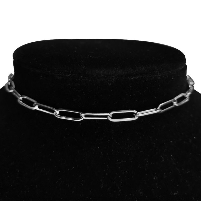 Kuum müük kullavärvi roostevabast terasest kaelakee hiphop-punk lühikeste karpidega kaelakettidega naistele ehted Collares de Moda_voghion.com