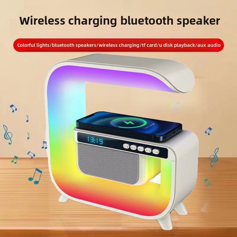 2025 m. populiarus naujas didelis G3 spalvingas su laikrodžio apšvietimu prie lovos daugiafunkcis „Bluetooth“ garso belaidis įkrovimas „Bluetooth“_voghion.com